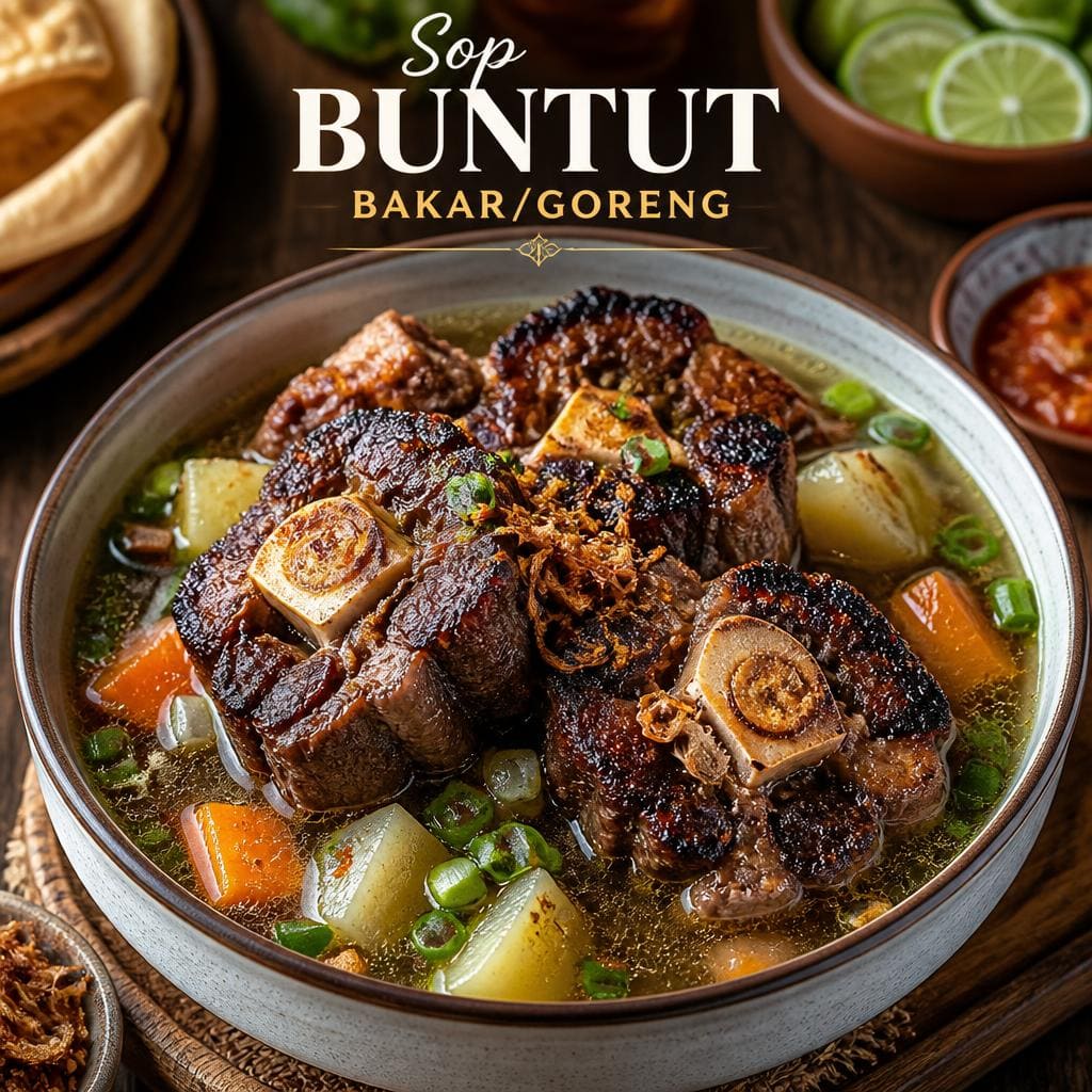Sop Buntut Bakar Goreng di RM Bumi Aki